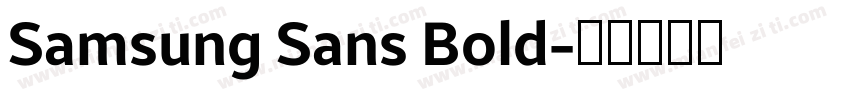 Samsung Sans Bold字体转换
